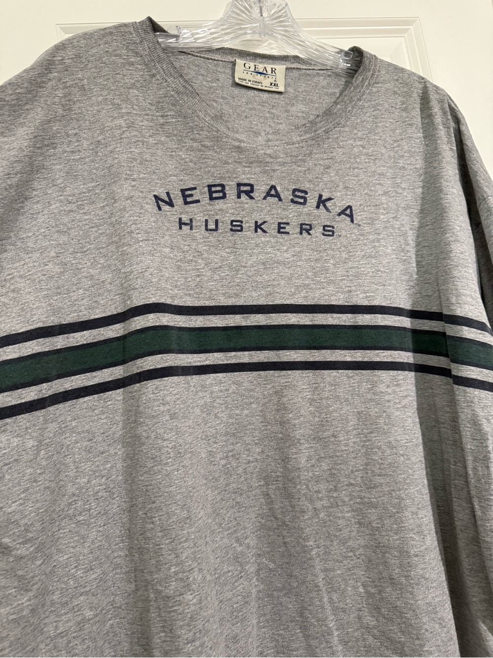 Vintage Men's Long Sleeve Nebraska Huskers T-shirt Size XXL Gear For Sports